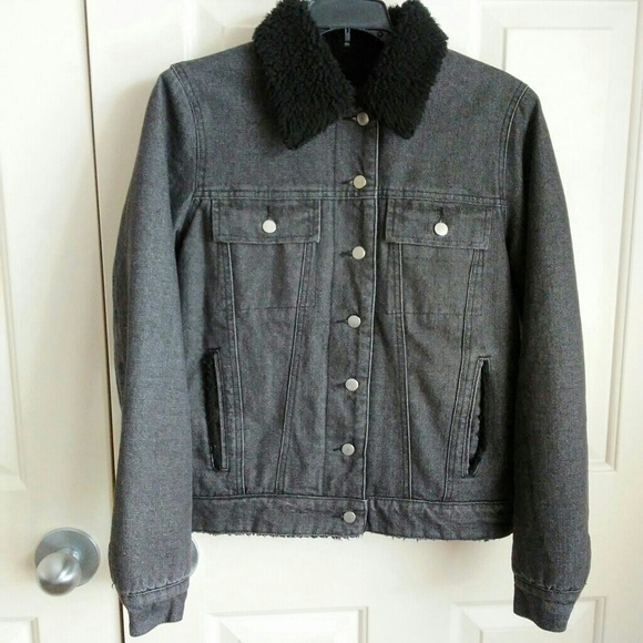 Kendall & Kylie Jackets & Blazers - Kendall&Kylie Womens Denim Fleece Jacket Coat